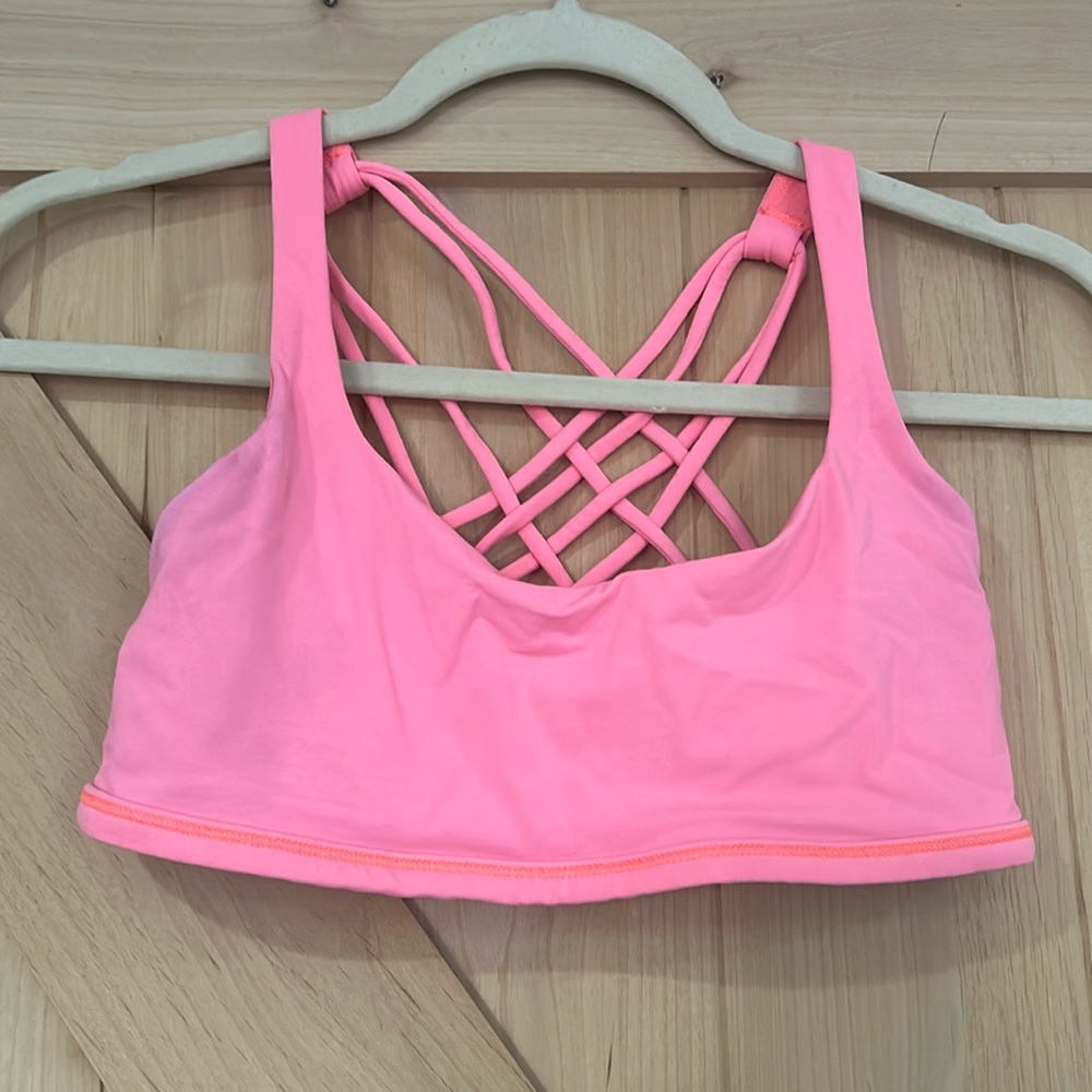 Free to be wild neon lululemon bra